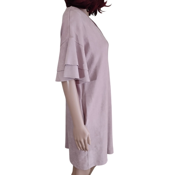 Joh Faux Suede Dress With Pockets - Size Small - Picture 7 of 10